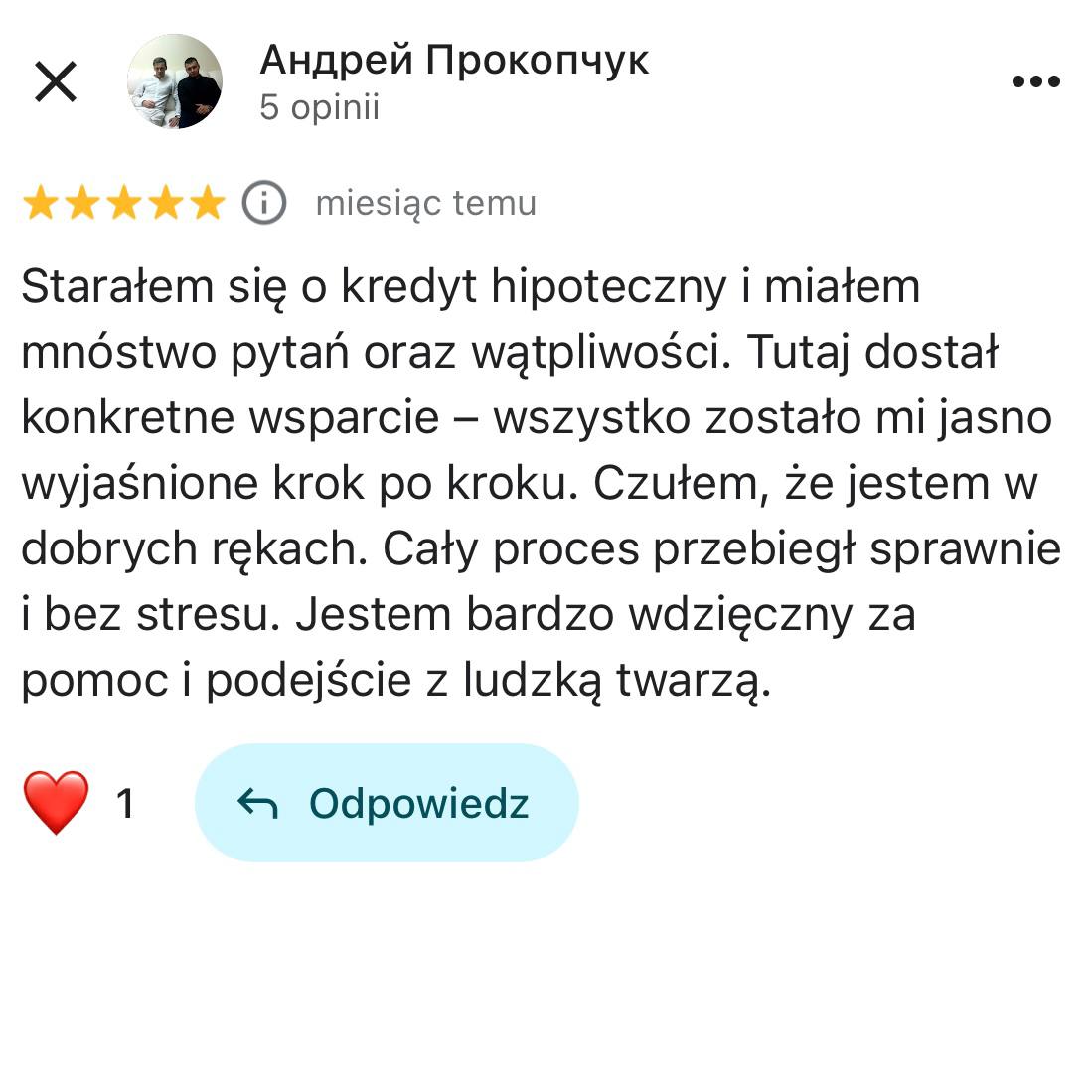 Отзыв клиента 1